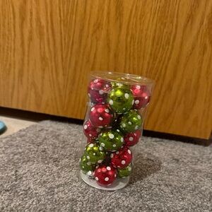 Set of mini glass ornaments